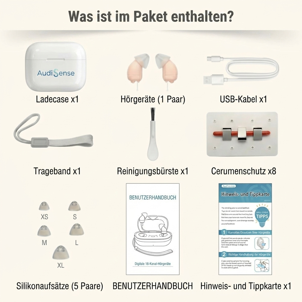 AudiSense™ — Komfortabler Klangverstärker